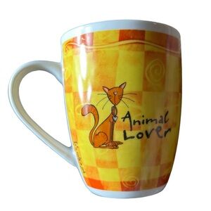Cat Owner Animal Lover It's Only a Job Cup History Heraldry Fine Porcelain Mug
